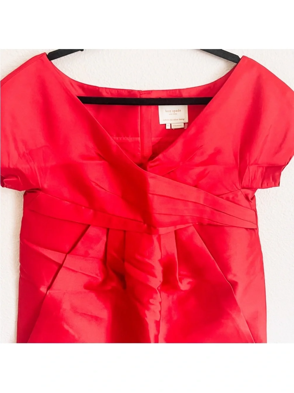 Kate Spade silk mini dress in red